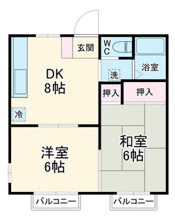 サンハイツ香川【101号室】の間取り