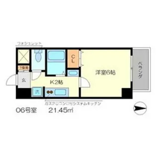 Un Castello 西院【5階】の間取り