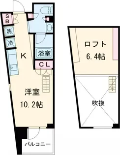 プライムメゾン早稲田通り【9階】の間取り
