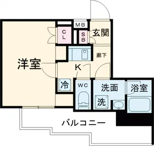 ジュイールパルフェ西新井【5階】の間取り