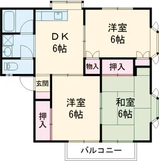 グレイスメゾン【201号室】の間取り