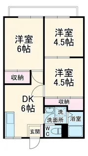 岩元ハイツ【1階】の間取り