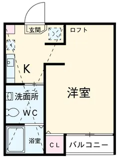 ファンタジアン名駅西【102号室】の間取り
