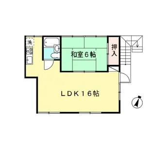 荒川ビル【2F号室】の間取り