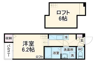 ルナフォルツァ新守山【1階】の間取り