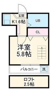 KAINOS茅ヶ崎【2階】の間取り
