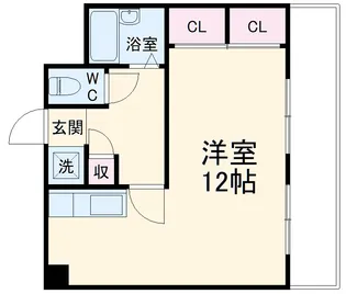 グランドハイツ豊山Ⅰ【306号室】の間取り