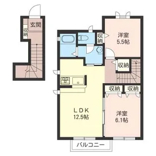 和 B【2階】の間取り