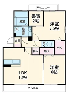 プラムガーデン【201号室】の間取り