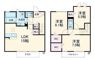 パルテール【1階】の間取り