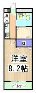 ワンモアハート円町【4階】の間取り