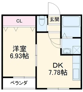 リール苗町【4階】の間取り