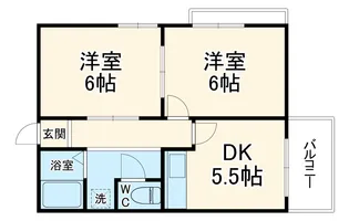 アプローズ川西【2階】の間取り