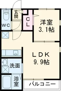 GRANDTIC黒川【1階】の間取り