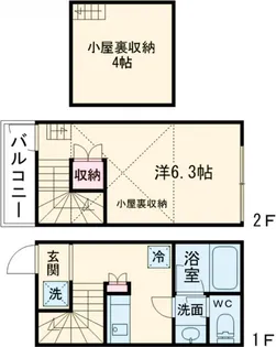 アイコート高円寺南【204号室】の間取り