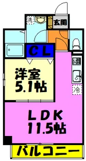 ミリアビタNo.33【8階】の間取り