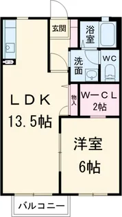 セントラルハイツ【202号室】の間取り