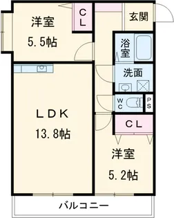 サンプロスミタニ【3階】の間取り