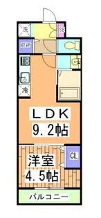 A−mon壬生高樋【2階】の間取り