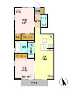 フォルテッシモ【1階】の間取り