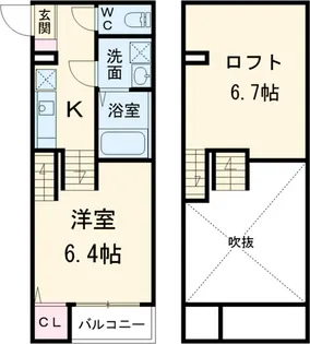 LUNA FORZA新守西【2階】の間取り