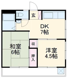 サン駒止ビル【405号室】の間取り