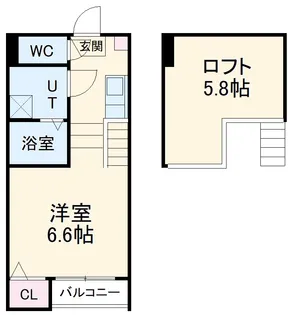 stage 黒門町【1階】の間取り