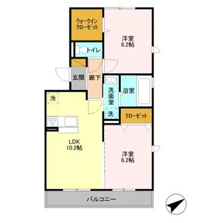 シャインハイツIIIII III【3階】の間取り