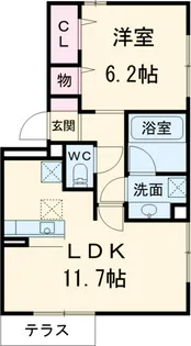 メゾン ド リベルテⅡ【1階】の間取り