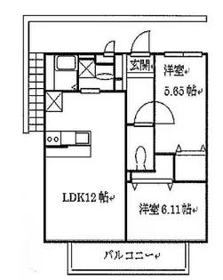 クラースB棟【1階】の間取り