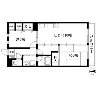 LA BELLE GLYCIN【207号室】の間取り