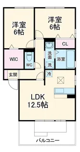 スピリア・ヒビツ【B101号室】の間取り