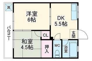 出町ハイツ【203号室】の間取り