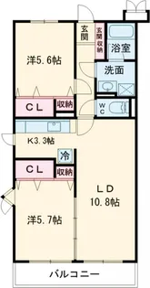 ソレアードM【1階】の間取り