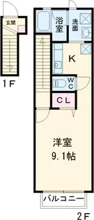 プレジール【2階】の間取り