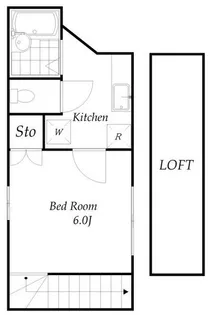 メゾン・ド・デパール舎人【201号室】の間取り