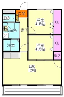 レジデンス・ラ・ヴィータ【2階】の間取り