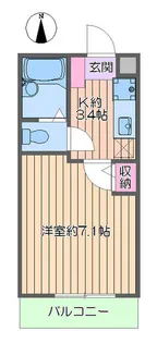 ストリーム花畑【1階】の間取り