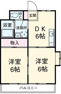 メゾン西野【2A号室】の間取り