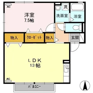 メゾンドール小鳥 B棟【2階】の間取り