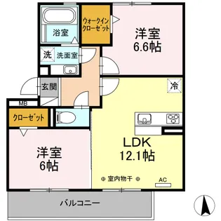 ルミエールSK【301号室】の間取り