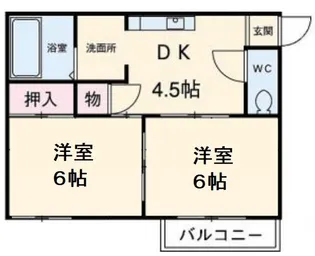 フォーブル伊藤【202号室】の間取り