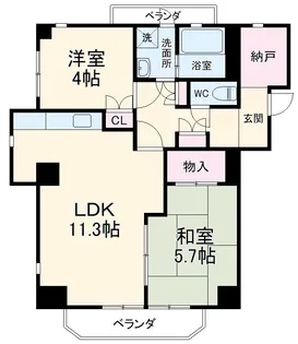 SMY88植田【4階】の間取り