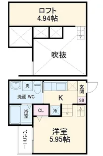ATLAUS 道徳【202号室】の間取り
