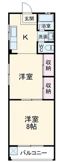 大和マンション【3階】の間取り
