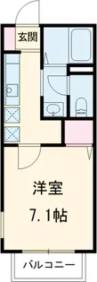 アンソレイユ世田谷【2階】の間取り