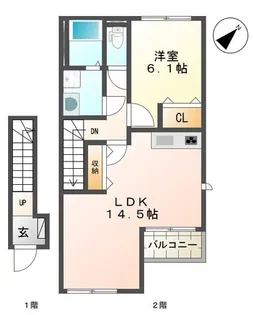 ロイヤルヒルズ【2階】の間取り