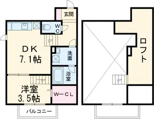 FAMILY STAGE道徳Ⅱ【2階】の間取り