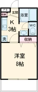 リバーウエスト成城【1階】の間取り