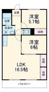 メゾン島田【6階】の間取り